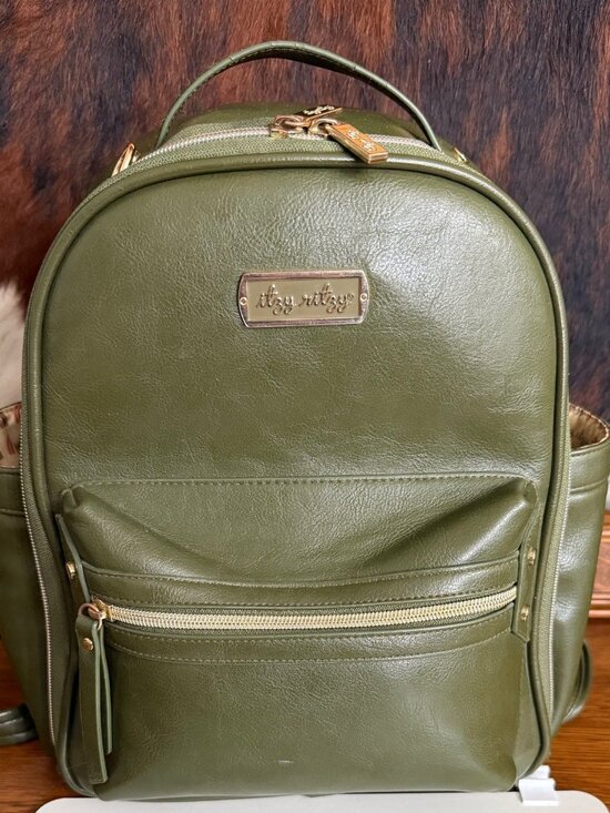 Itzy Ritzy Handbags - Itzy Ritzy Olive Mini Boss Plus